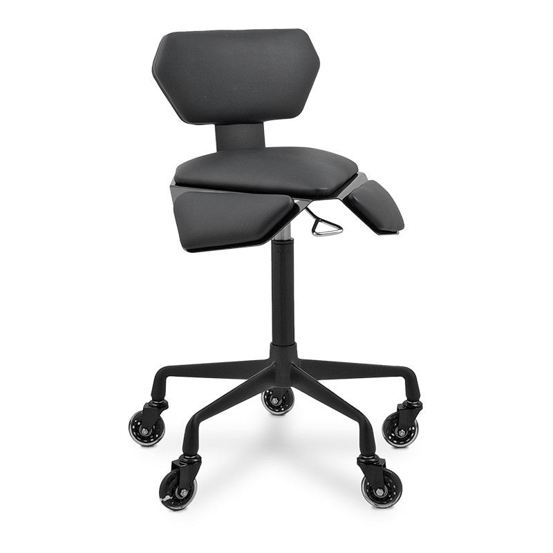 Geo Stool with Backrest  Black — photo 1