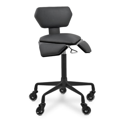 Geo Stool with Backrest  Black — photo 1