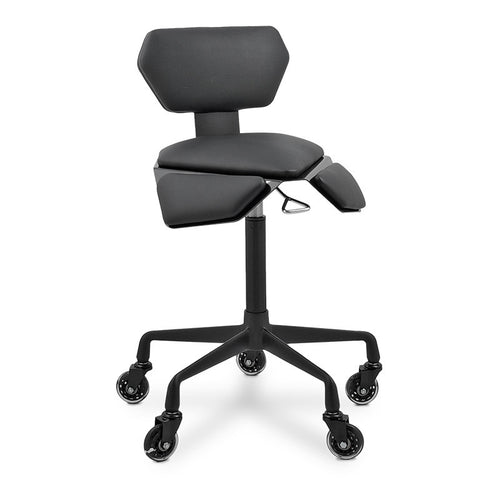 Geo Stool with Backrest  Black — photo 1
