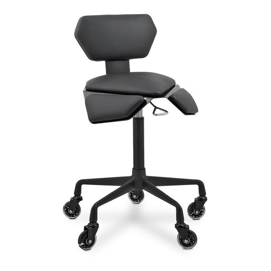 Geo Stool with Backrest  Black — photo 1