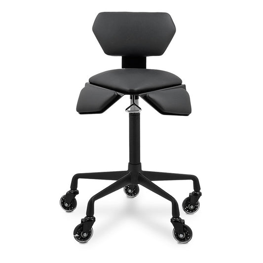 Geo Stool with Backrest  Black — photo 2