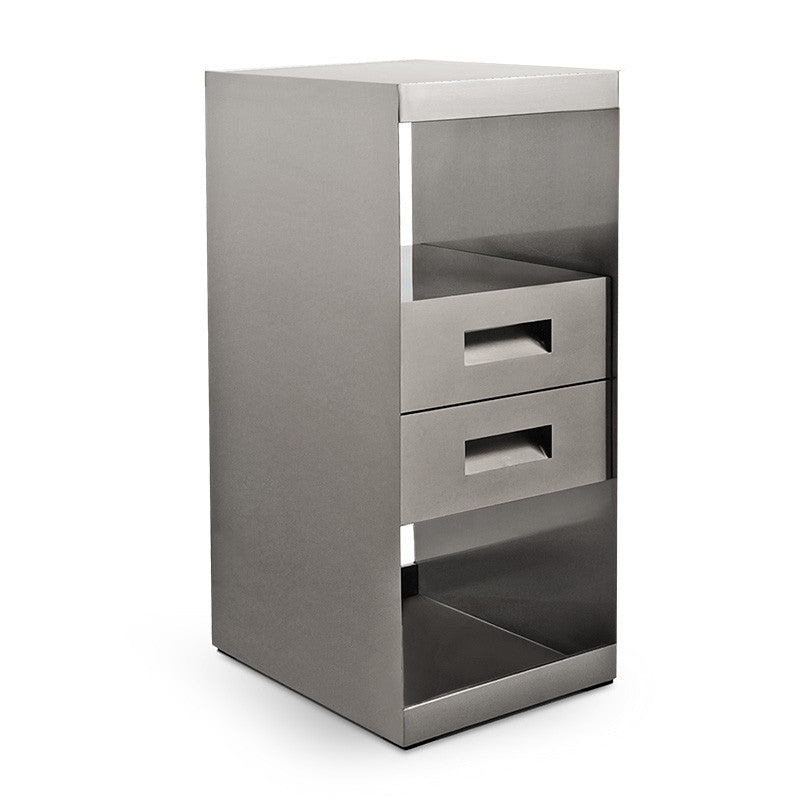Moore Stainless Steel Cabinet Side Table - Chrome — photo 1