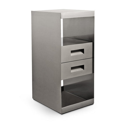 Moore Stainless Steel Cabinet Side Table - Chrome — photo 1