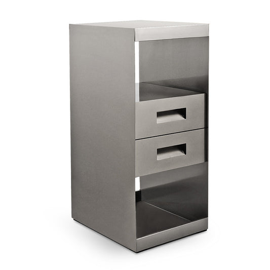 Moore Stainless Steel Cabinet Side Table - Chrome — photo 1
