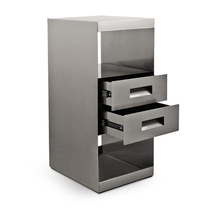 Moore Stainless Steel Cabinet Side Table - Chrome — photo 2