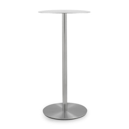 Indus Stainless Steel Tall Side Table - Chrome — photo 1