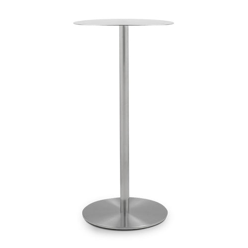 Indus Stainless Steel Tall Side Table - Chrome — photo 1