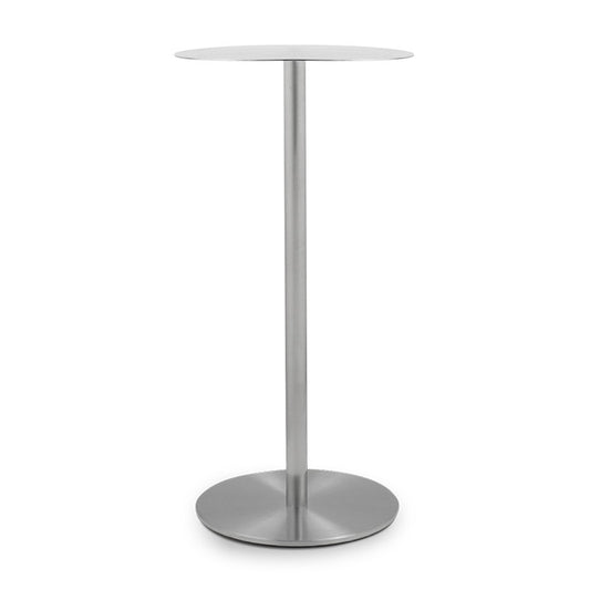 Indus Stainless Steel Tall Side Table - Chrome — photo 1