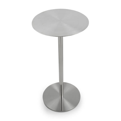 Indus Stainless Steel Tall Side Table - Chrome — photo 2