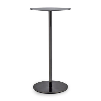 Indus Stainless Steel Tall Side Table - Gun Metal — photo 1