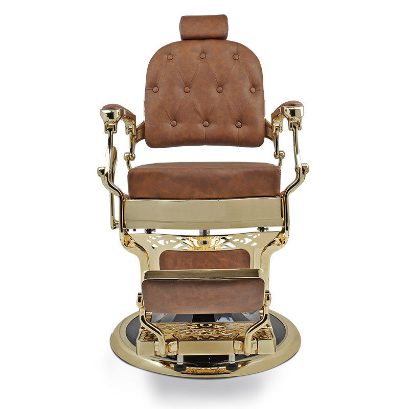 Broad Barber Chair Gold Frame - Tan 035 — photo 2