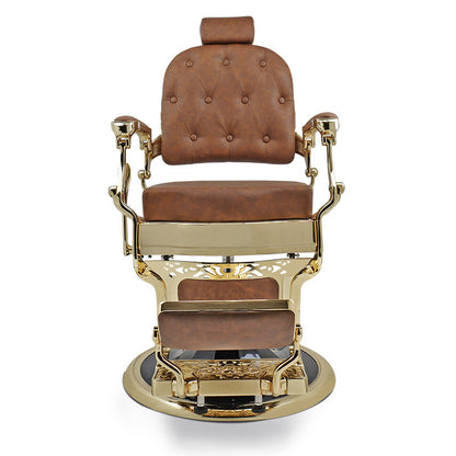 Broad Barber Chair Gold Frame - Tan 035 — photo 2