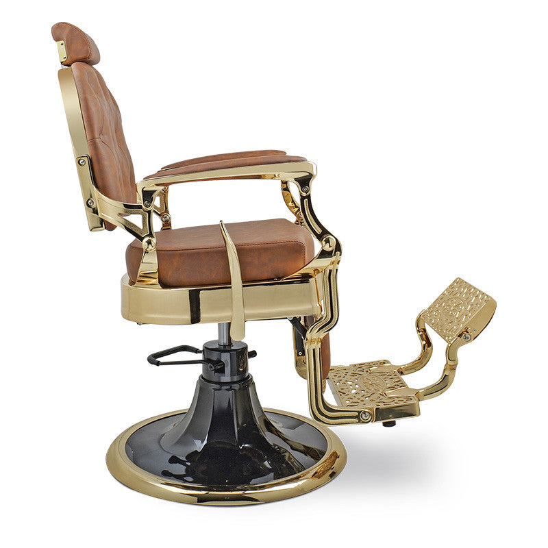 Broad Barber Chair Gold Frame - Tan 035 — photo 3