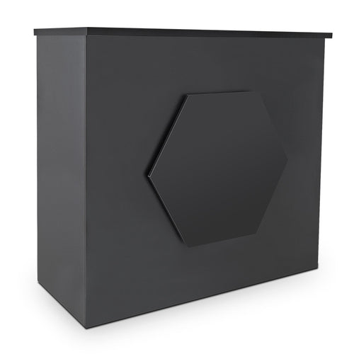 Hex Reception Desk Black — photo 1