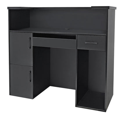 Hex Reception Desk Black — photo 2