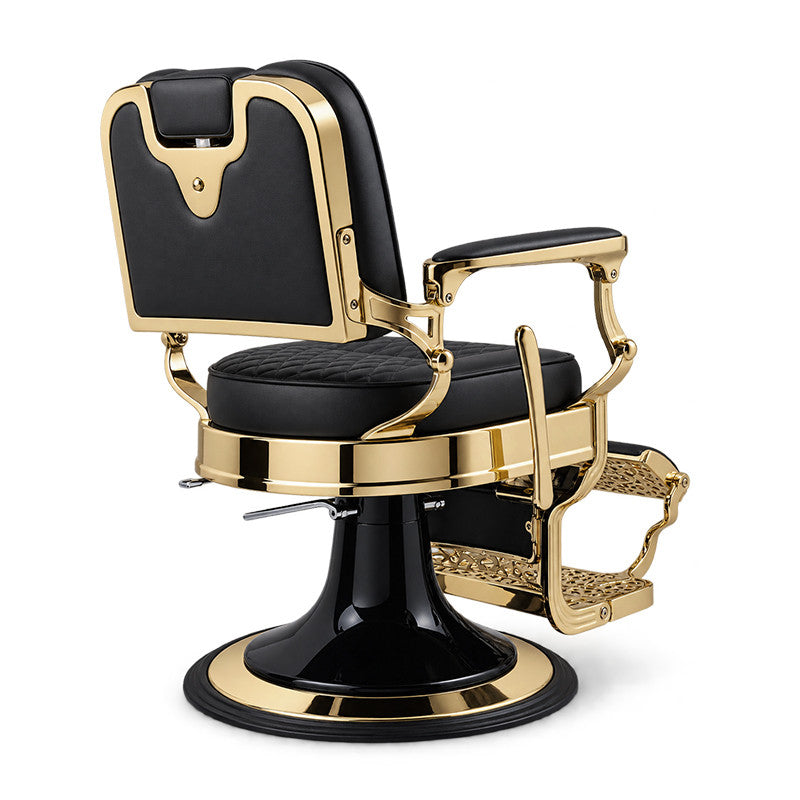 Bison 2.0 Barber Chair Gold Frame- Black A708 — photo 3