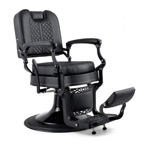 Bison 2.0 Barber Chair Matt Black Frame- Black A709 — photo 1