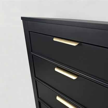 4 Drawer Black Trolley with Gold Handles - D14 — photo 3