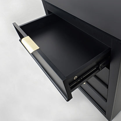 4 Drawer Black Trolley with Gold Handles - D14 — photo 5