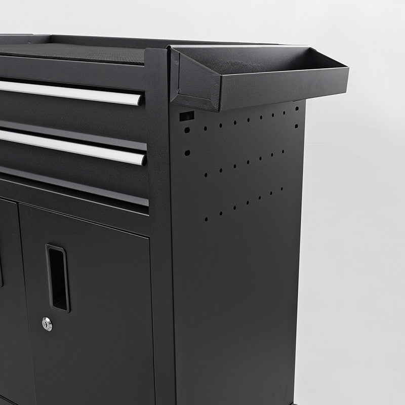 Metal Tool Chest Trolley Matte Black 02BK — photo 4