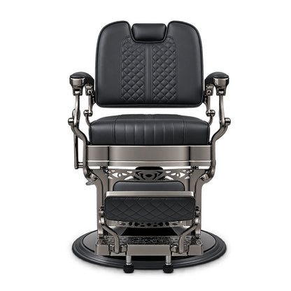 Bison 2.0 Barber Chair Dark Chrome Frame- Black A710 — photo 2