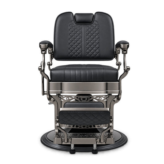Bison 2.0 Barber Chair Dark Chrome Frame- Black A710 — photo 2