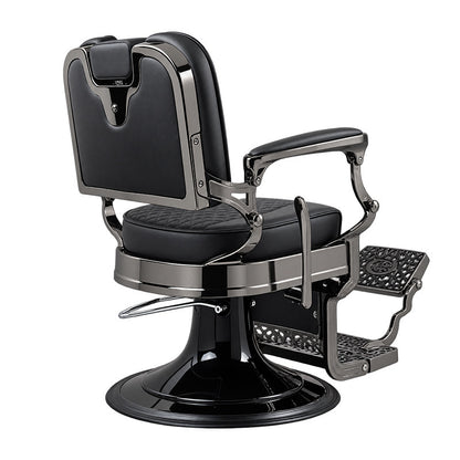 Bison 2.0 Barber Chair Dark Chrome Frame- Black A710 — photo 3