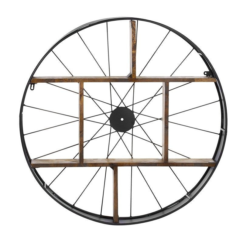 Sorrento Round Wheel Display w/ Wooden Shelf — photo 2