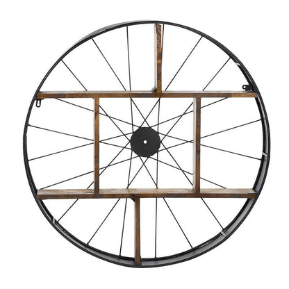 Sorrento Round Wheel Display w/ Wooden Shelf — photo 2