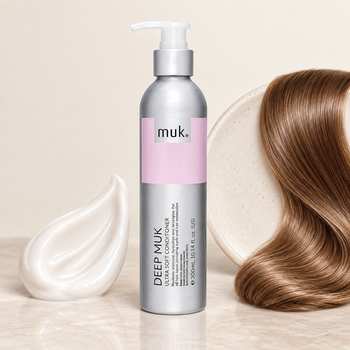 Deep muk Ultra Soft Conditioner 300ml — product and texture detail
