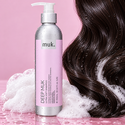 Deep muk Ultra Soft Shampoo 300ml — product and texture detail