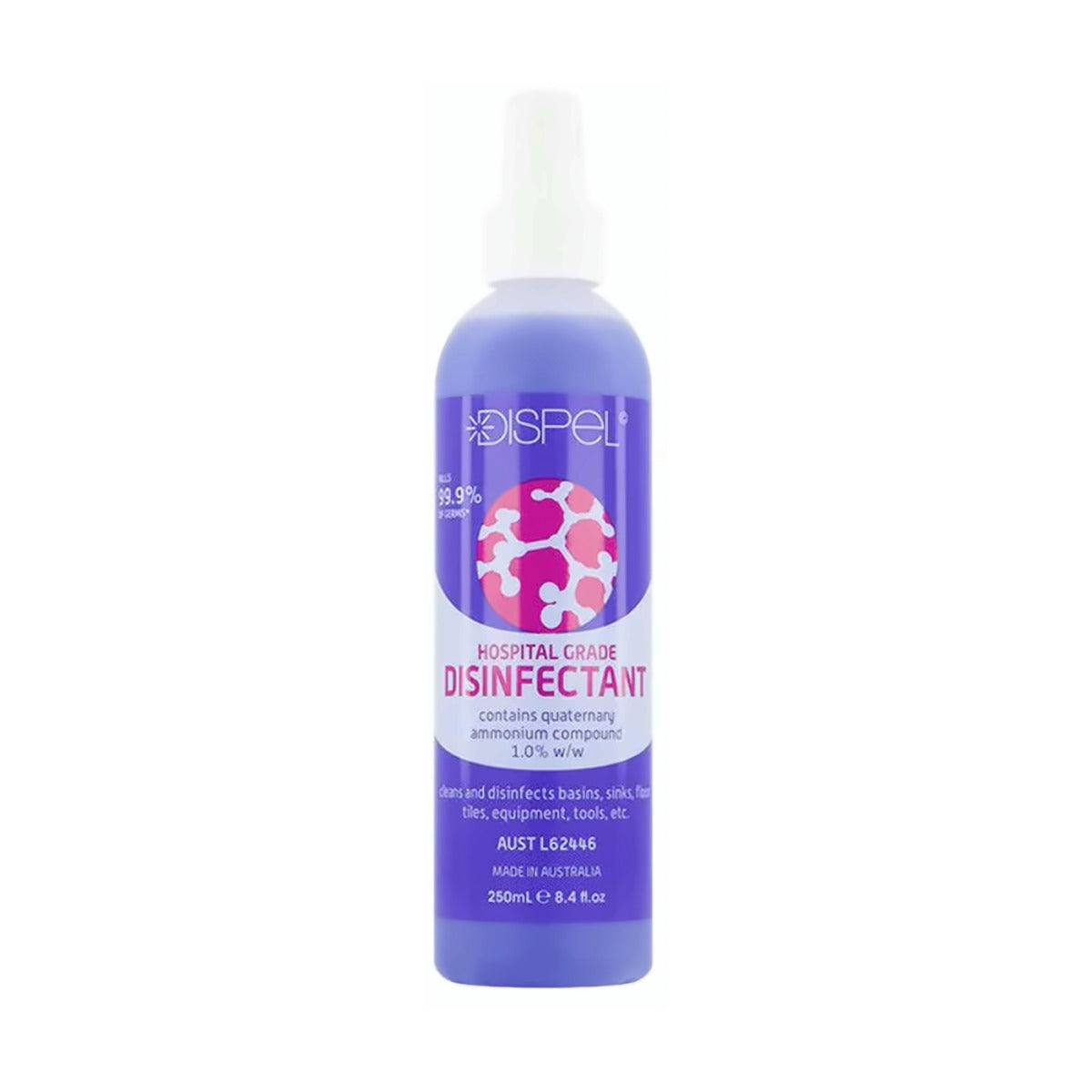 Dispel Hospital Grade Disinfectant 250ml - MV hair and beauty