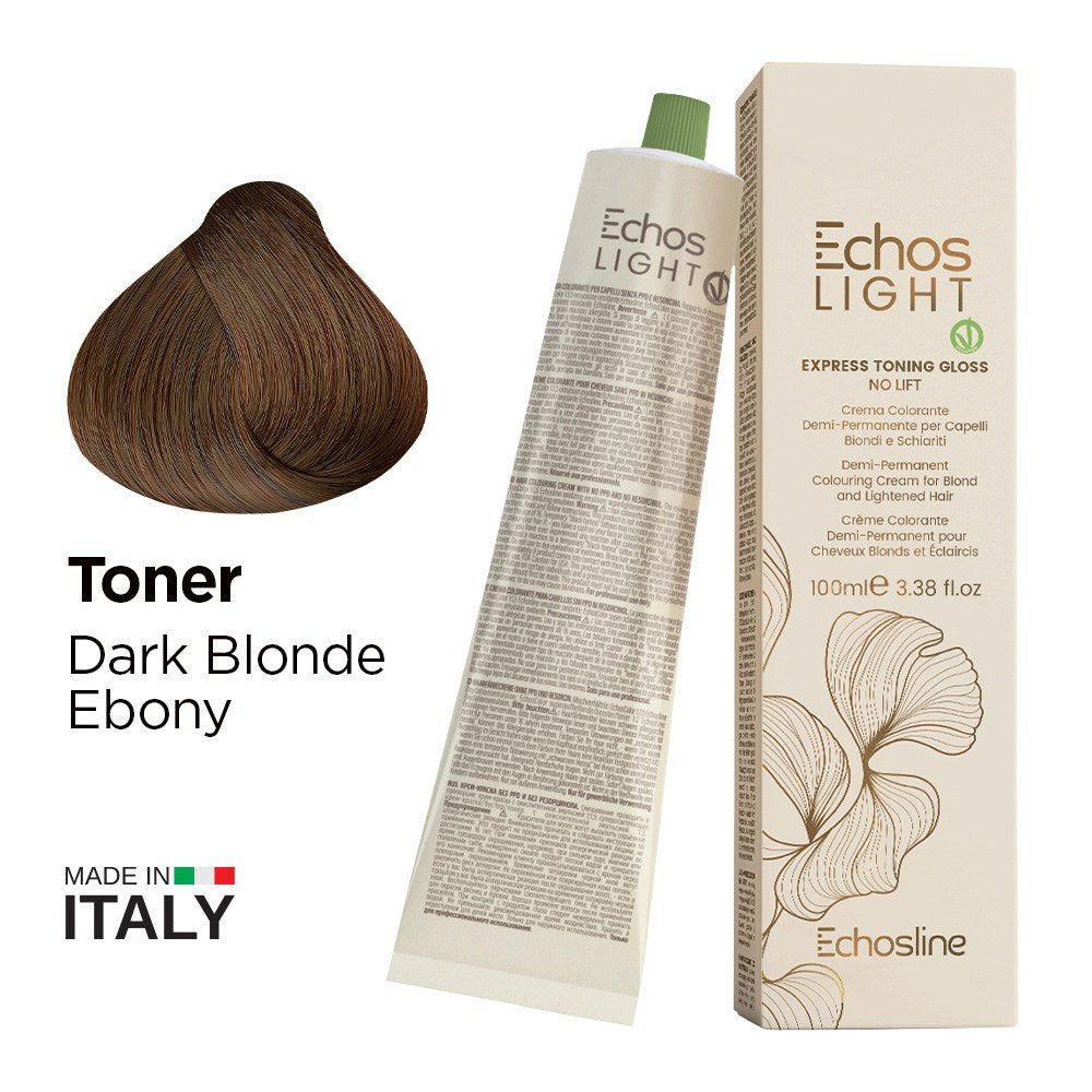 Echos Color Vegan Light Toning Gloss Ebony 100ml