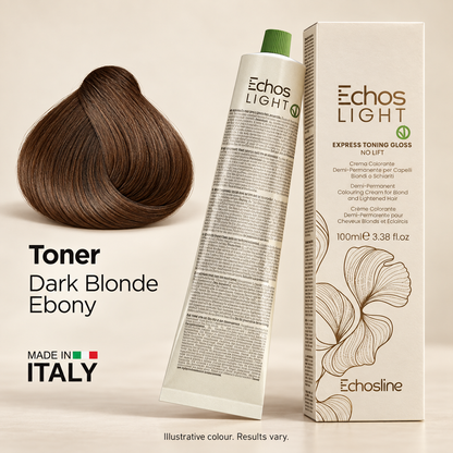 Echos Color Vegan Light Toning Gloss Ebony — close-up product detail