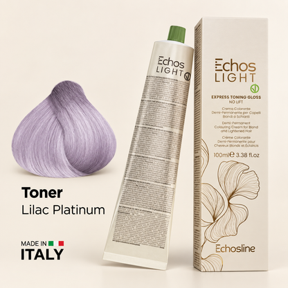 Echos Color Vegan Light Toning Gloss Lilac — close-up product detail