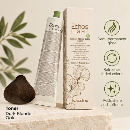 Echos Color Vegan Light Toning Gloss Oak — product benefits