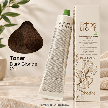 Echos Color Vegan Light Toning Gloss Oak — close-up product detail