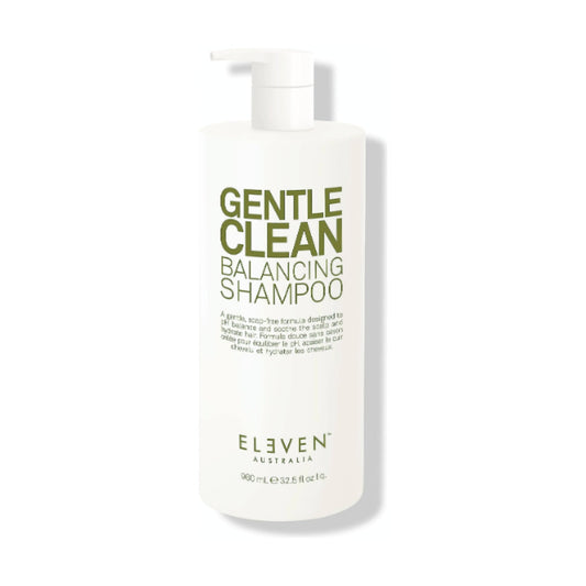 Eleven Australia Gentle Clean Balancing Shampoo 960ml bottle, front label