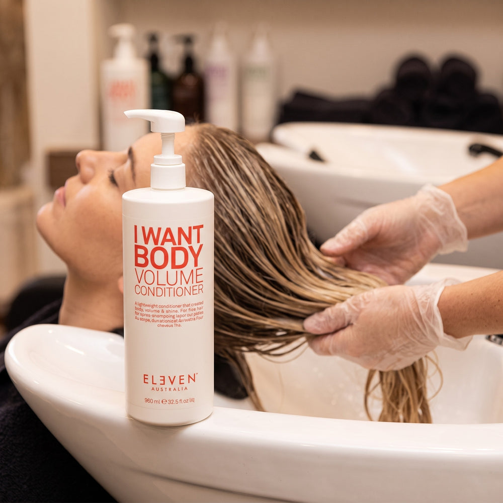 Eleven Australia I Want Body Volume Conditioner 960ml in use