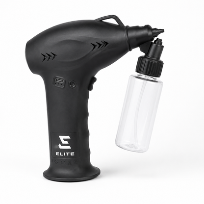 Elite ELT-007 cordless airbrush spray gun with separate clear bottle