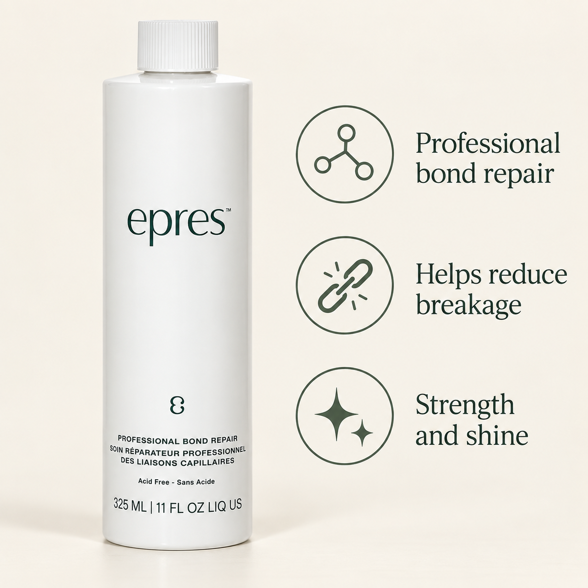 Epres Bond Repair Treatment 325ml — product benefits