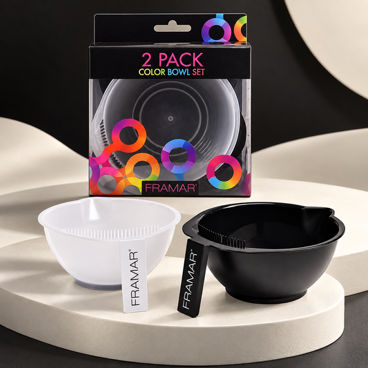 Framar Color Mixing Bowl with Cleaner (Pack of 2) — studio product photograph