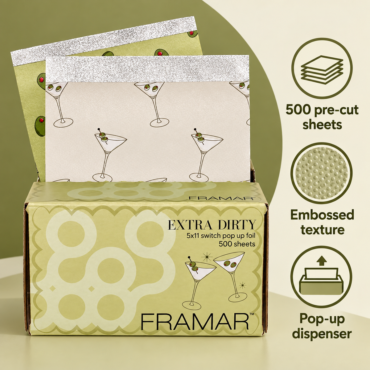 Framar Pop Up Foil Extra Dirty — product benefits