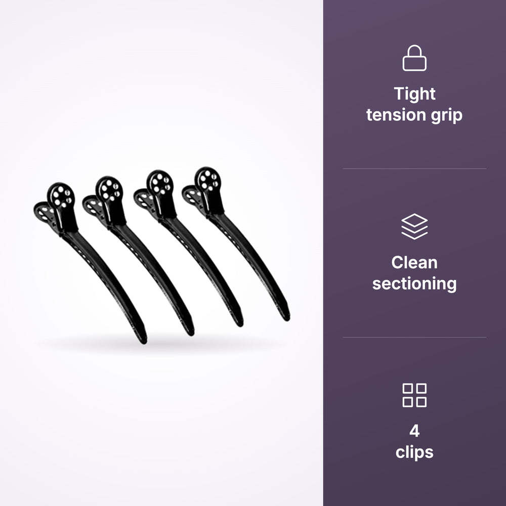Framar Tight Tension Hair Clips - Black 4 Pack key benefits