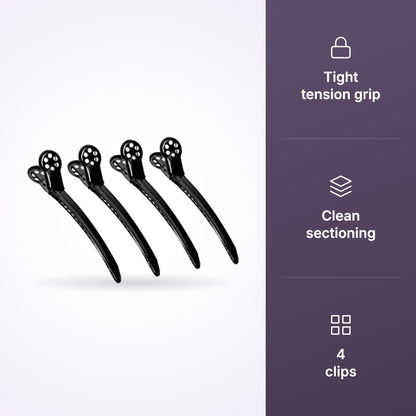 Framar Tight Tension Hair Clips - Black 4 Pack key benefits