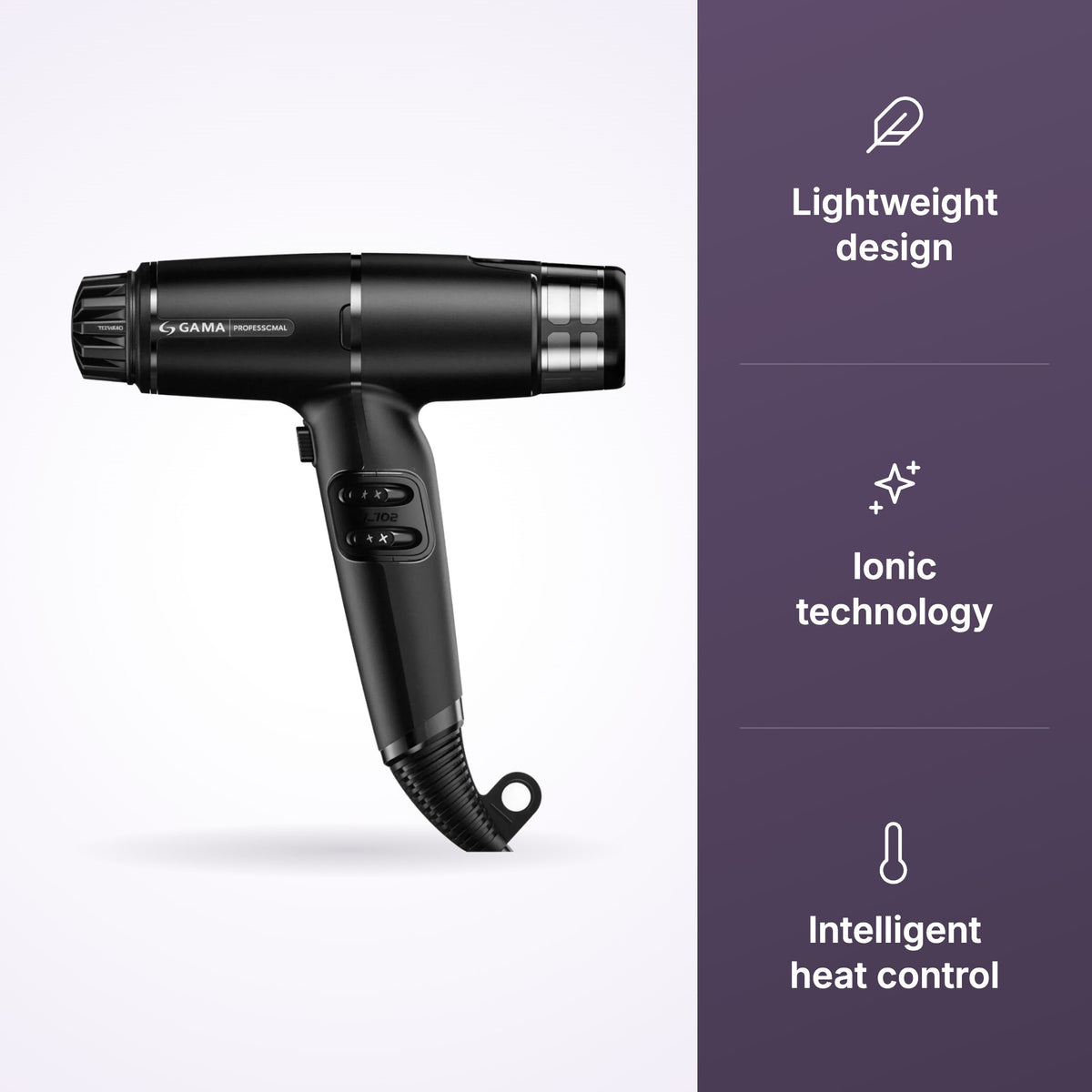 GA.MA Professional IQ Lite Max Dryer key benefits