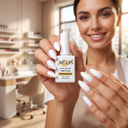 ACOS Magic Beauty Gel Polish 002 Snow White 15ml lifestyle image