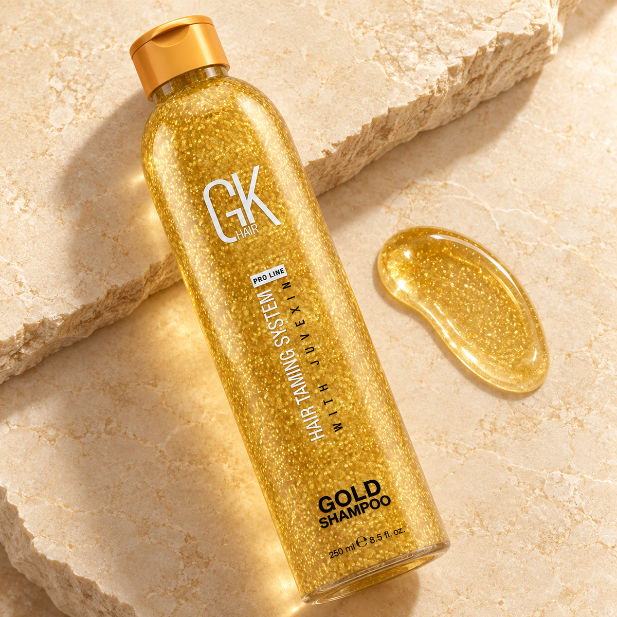 GK Gold Shampoo Hair Taming System 250ml detail photograph