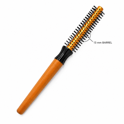 Gold Round Hair Brush showing 13mm barrel size