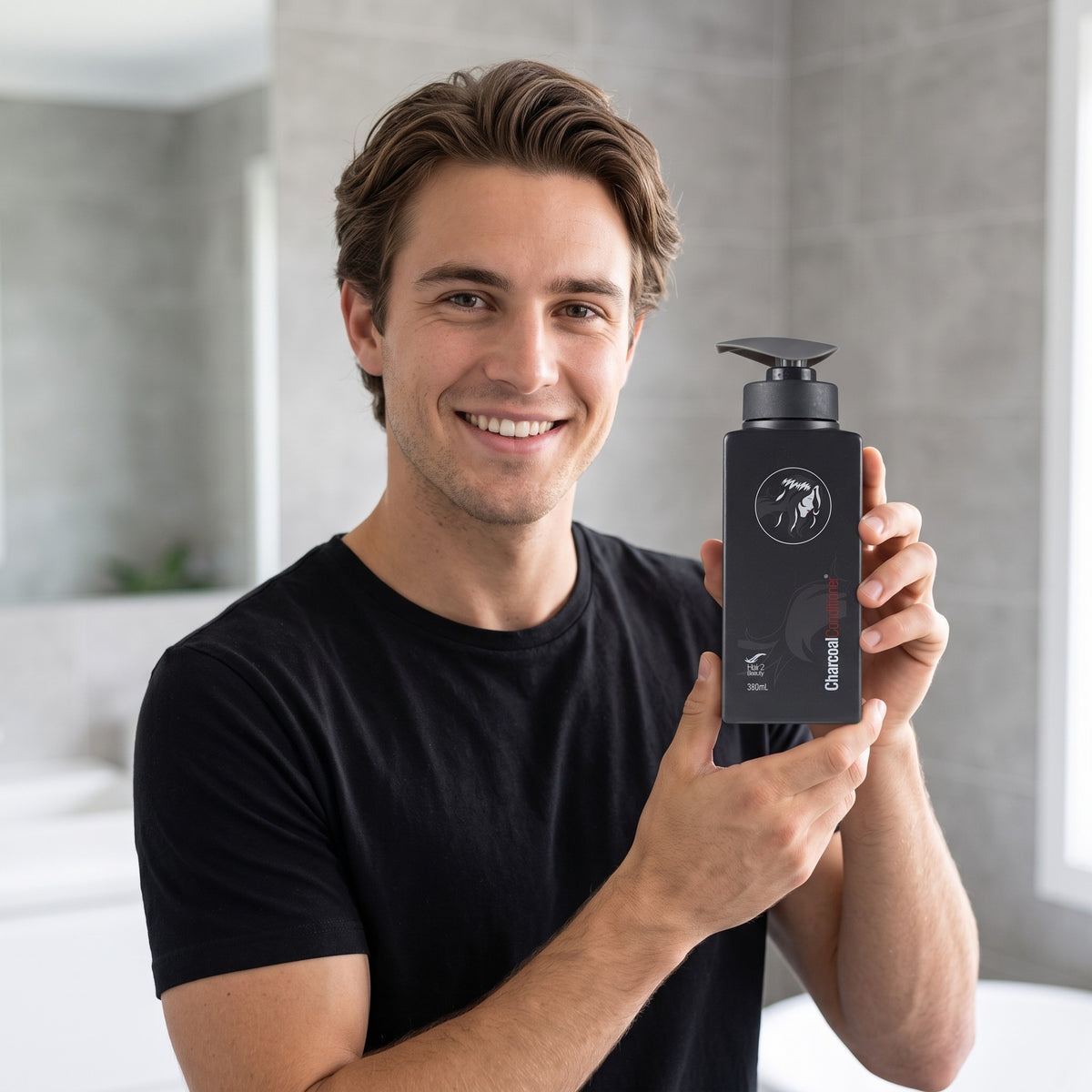 Hair 2 Beauty Charcoal Conditioner lifestyle image